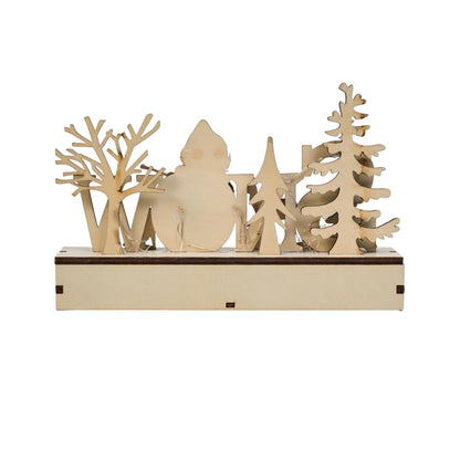 Ownkoti Lighted Wooden Christmas Tabletop Decoration - image 8