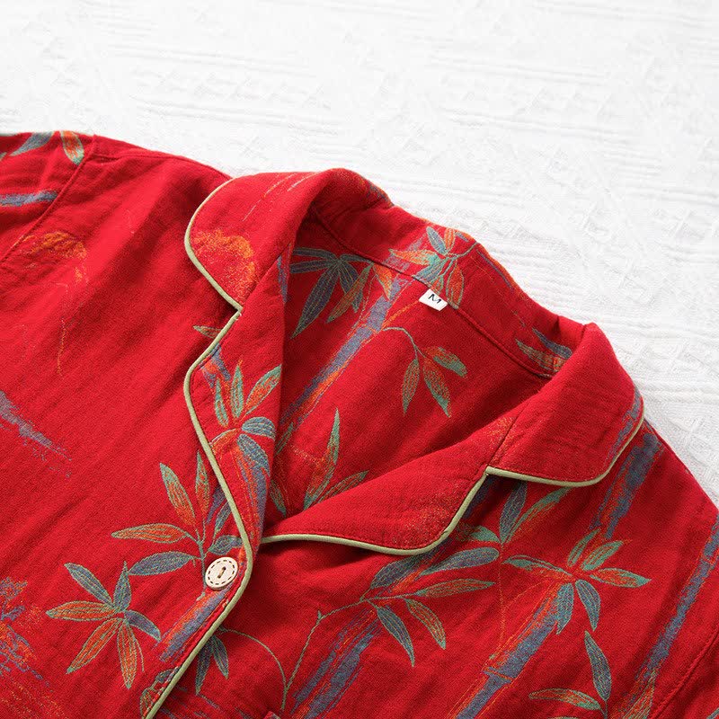 Ownkoti Matching Cotton Gauze Bamboo Couple Loungewear - image 3