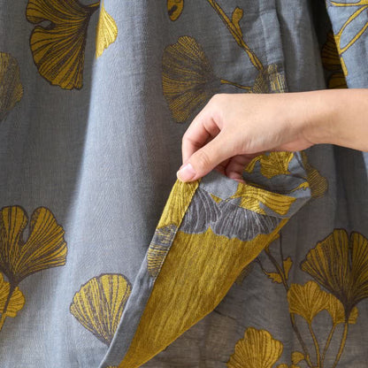 Ownkoti Ginkgo Leaf Hanfu Inspired Cotton Nightdress - image 17