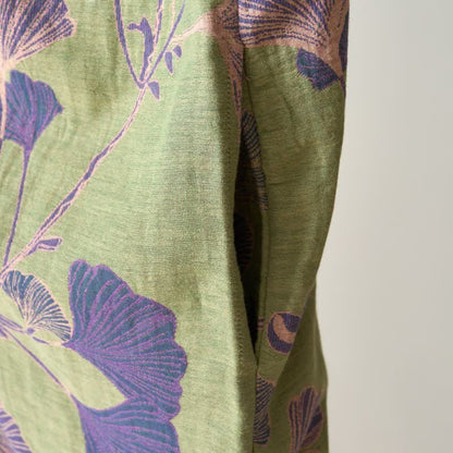 Ownkoti Ginkgo Leaf Hanfu Inspired Cotton Nightdress - image 9