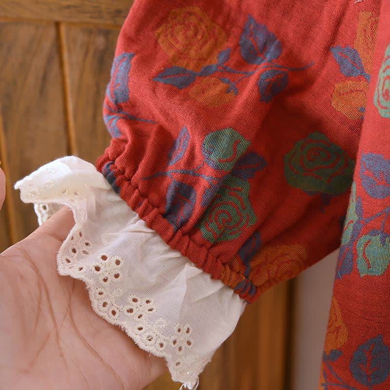 Ownkoti Rose Cotton Gauze Long Sleeve Nightgown - image 4