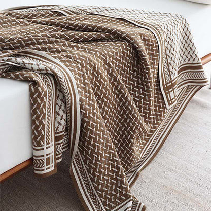 Ownkoti Nordic Style Knit Throw Blanket - Dark Brown - Blanket - 51"W x 86"L  - image 10