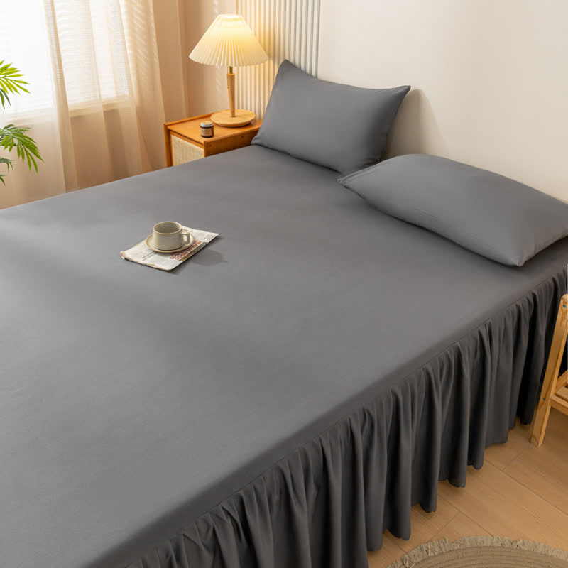 Ownkoti Solid Color Bed Skirt Sheet - image 10