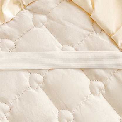 Ownkoti Checked Quilted Bed Skirt Sheet - image 6