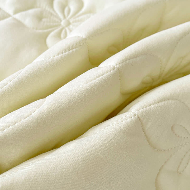 Ownkoti Geometric Quilted Bed Skirt Sheet - image 9