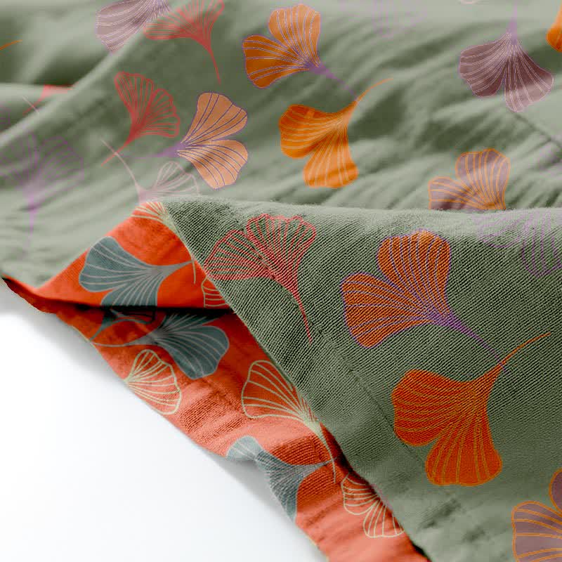 Ownkoti Ginkgo Cotton Gauze Kimono Loungewear Set - image 24