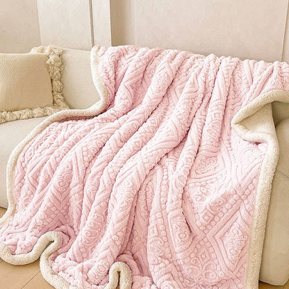 Ownkoti Plush Floral Sherpa Fleece Warm Blanket - image 8