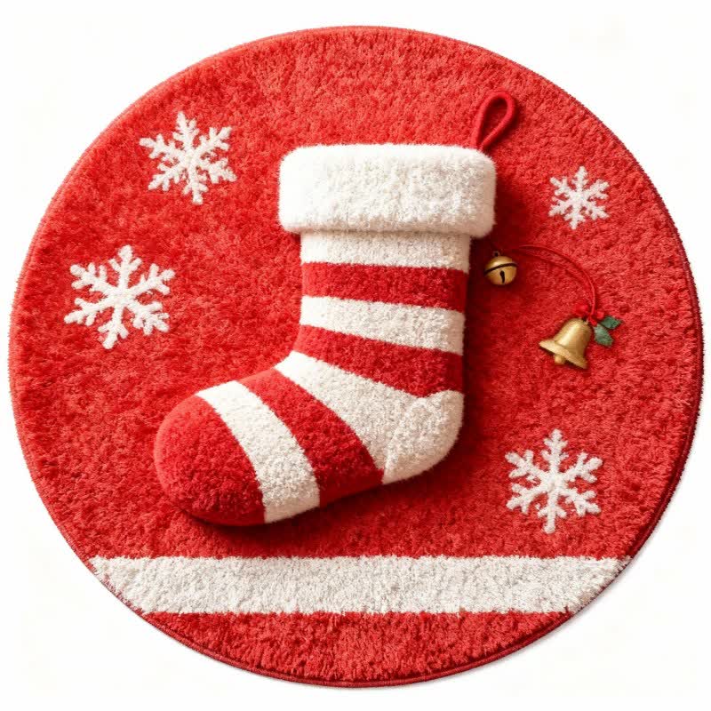 Ownkoti Christmas Stocking 3D Effect Rug - image 3