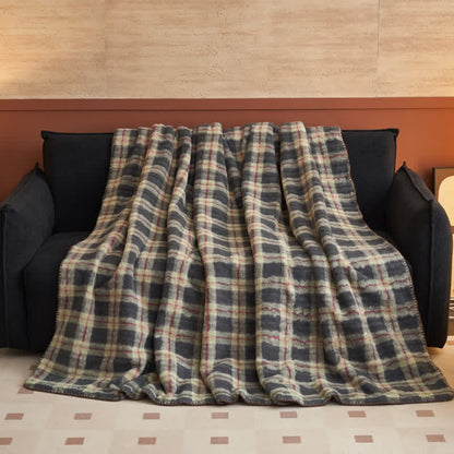 Ownkoti Classic Plaid Reversible Fleece Multi-Use Throw - image 49