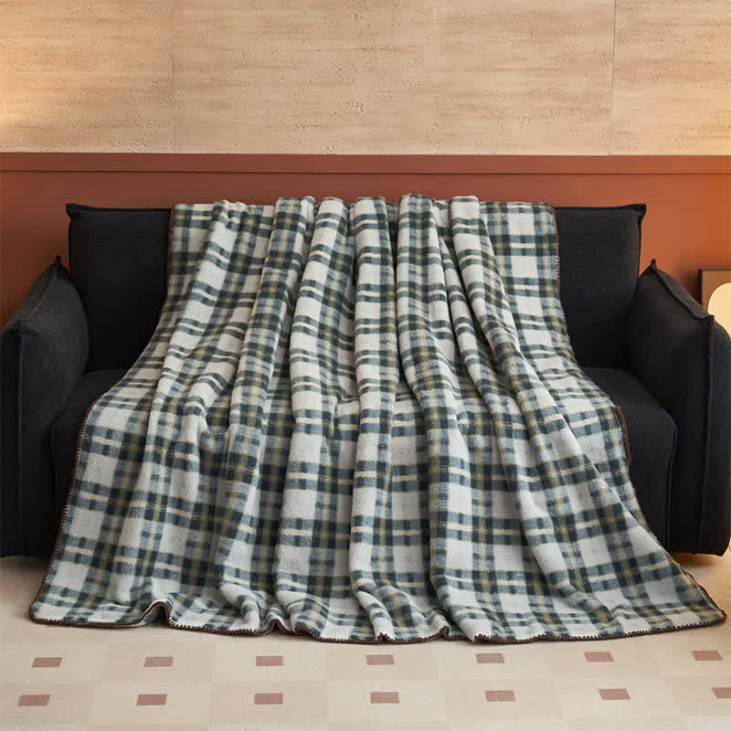 Ownkoti Classic Plaid Reversible Fleece Multi-Use Throw - image 32