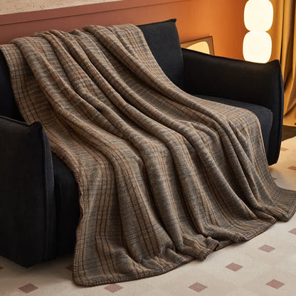 Ownkoti Classic Plaid Reversible Fleece Multi-Use Throw - image 19