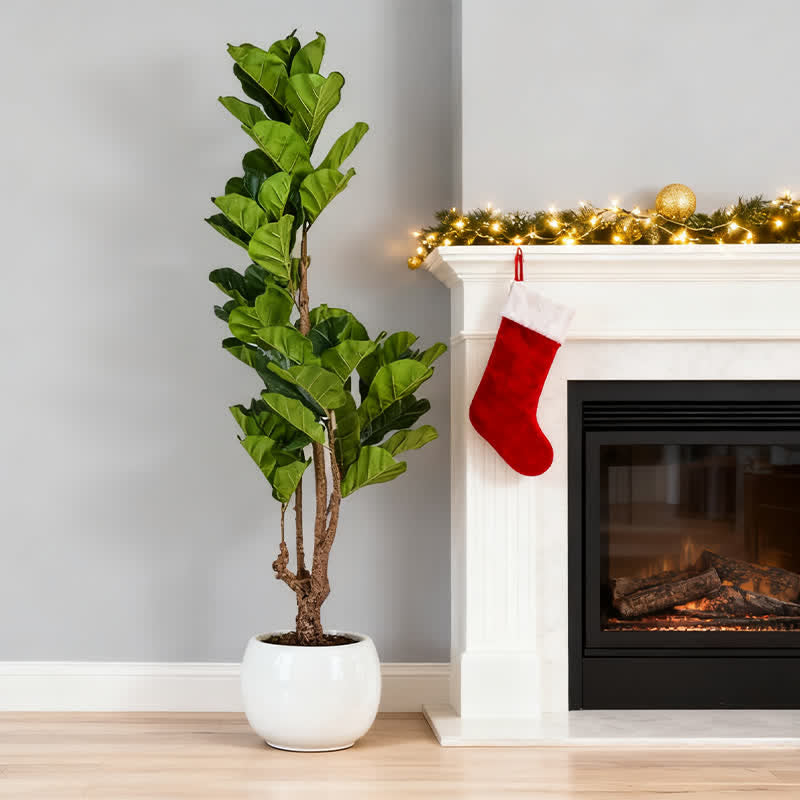 Ownkoti Lifelike Fiddle Leaf Fig Tree Indoor Decor - image 4