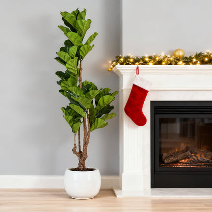 Ownkoti Lifelike Fiddle Leaf Fig Tree Indoor Decor - image 4