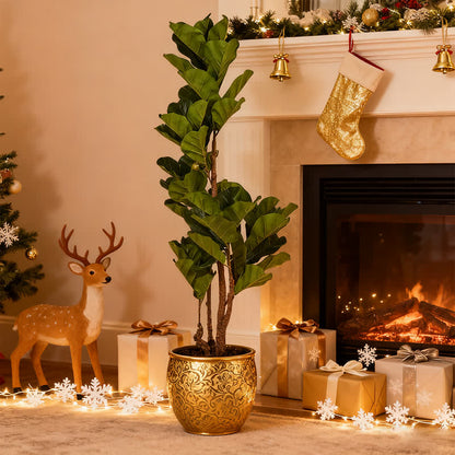 Ownkoti Lifelike Fiddle Leaf Fig Tree Indoor Decor - image 2