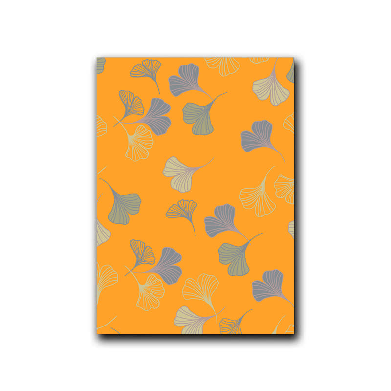 Ownkoti Golden Whisper Ginkgo Leaf Decorative Painting - Orange - 16" x 24" - image 9