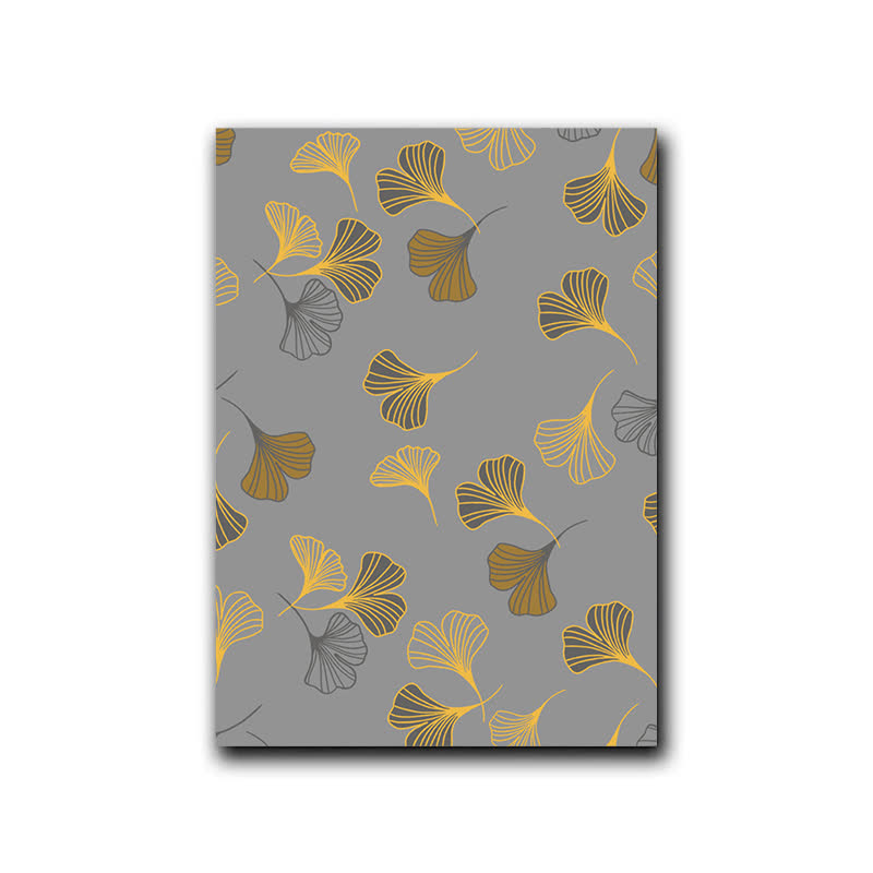 Ownkoti Golden Whisper Ginkgo Leaf Decorative Painting - Light Grey - 16" x 24" - image 12