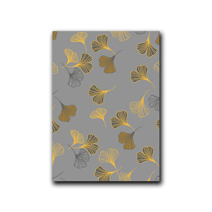 Ownkoti Golden Whisper Ginkgo Leaf Decorative Painting - Light Grey - 16" x 24" - image 12