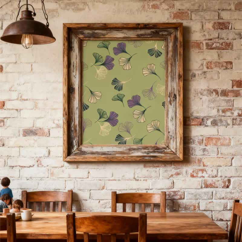 Ownkoti Golden Whisper Ginkgo Leaf Decorative Painting - image 5