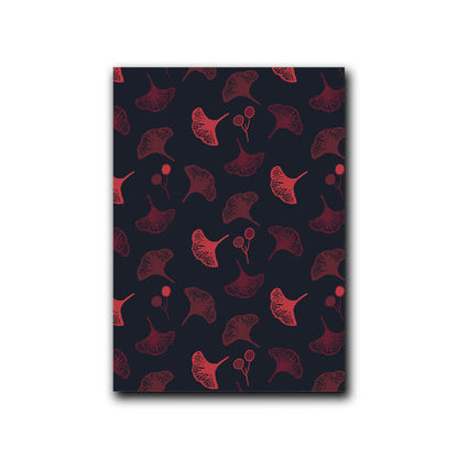 Ownkoti Natural Style Ginkgo Leaf Decorative Painting - Black & Red - 16" x 24" - image 3