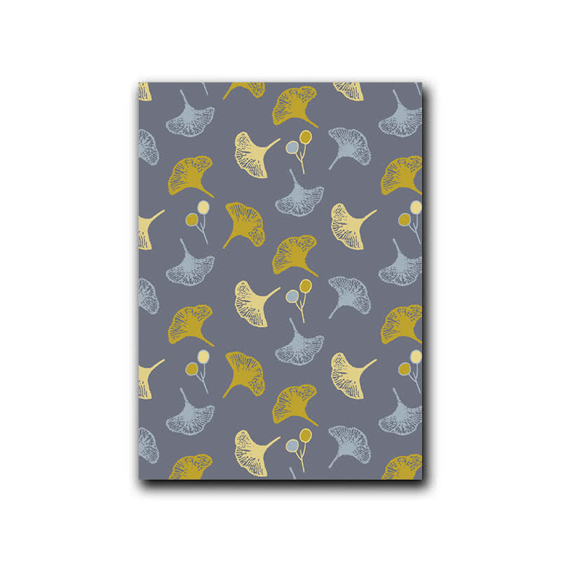 Ownkoti Natural Style Ginkgo Leaf Decorative Painting - Grey & Yellow - 16" x 24" - image 5