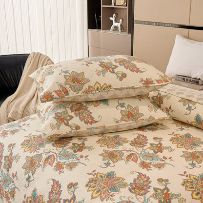 Ownkoti Natural Cotton Quilted Paisley Bedspread Set(3PCS) - image 4