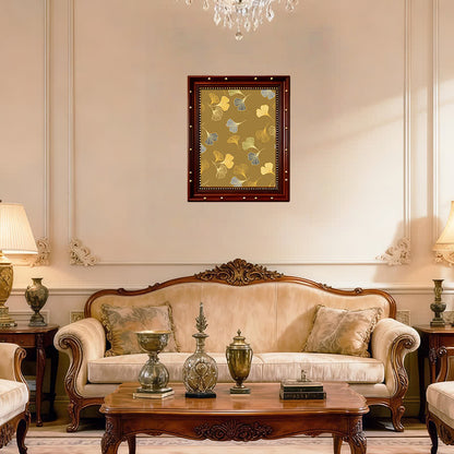 Ownkoti Golden Whisper Ginkgo Leaf Decorative Painting - image 1