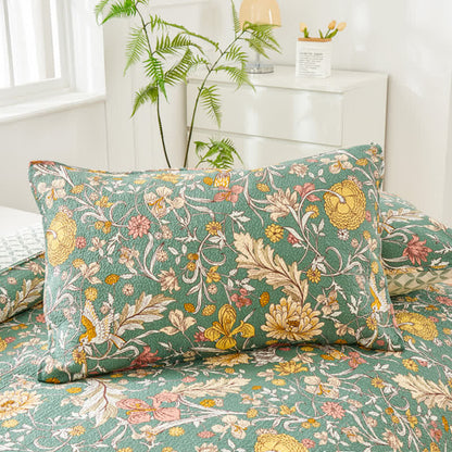 Ownkoti William Morris Floral Quilted Bedspread Set(3PCS) - image 5