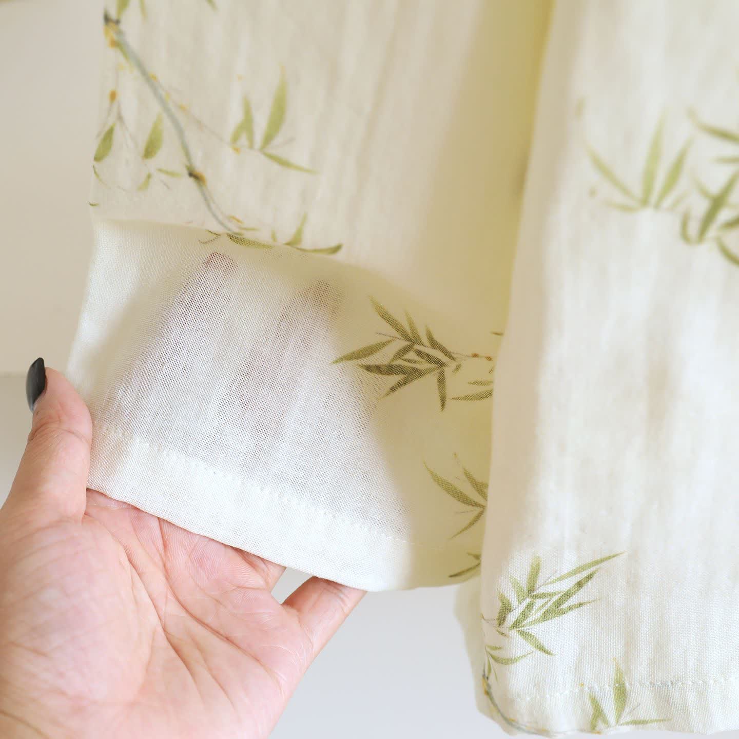 Ownkoti Oriental-inspired Bamboo Butterfly Cotton Loungewear - image 5