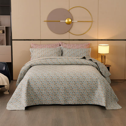 Ownkoti Cotton Ditsy Floral Quilted Bedspread Set(3PCS) - image 6