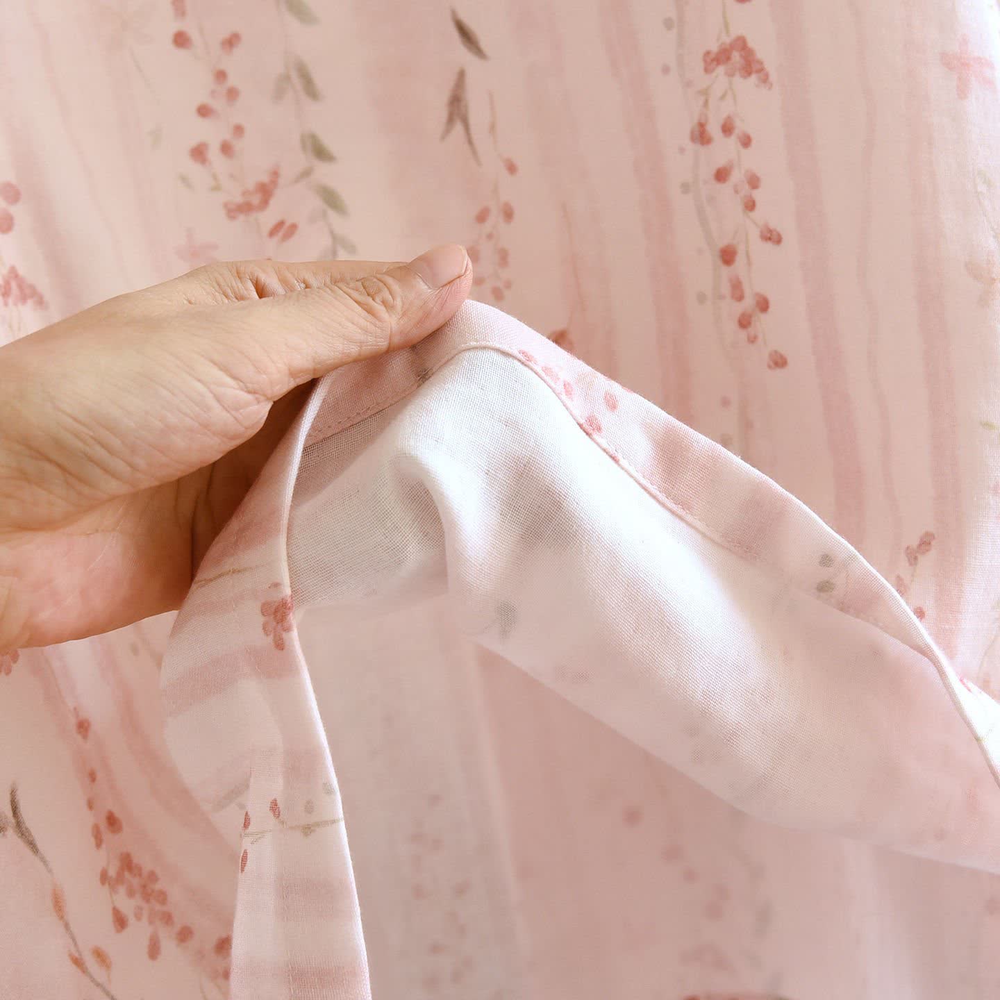 Ownkoti Oriental-inspired Striped Floral Cotton Loungewear - image 6