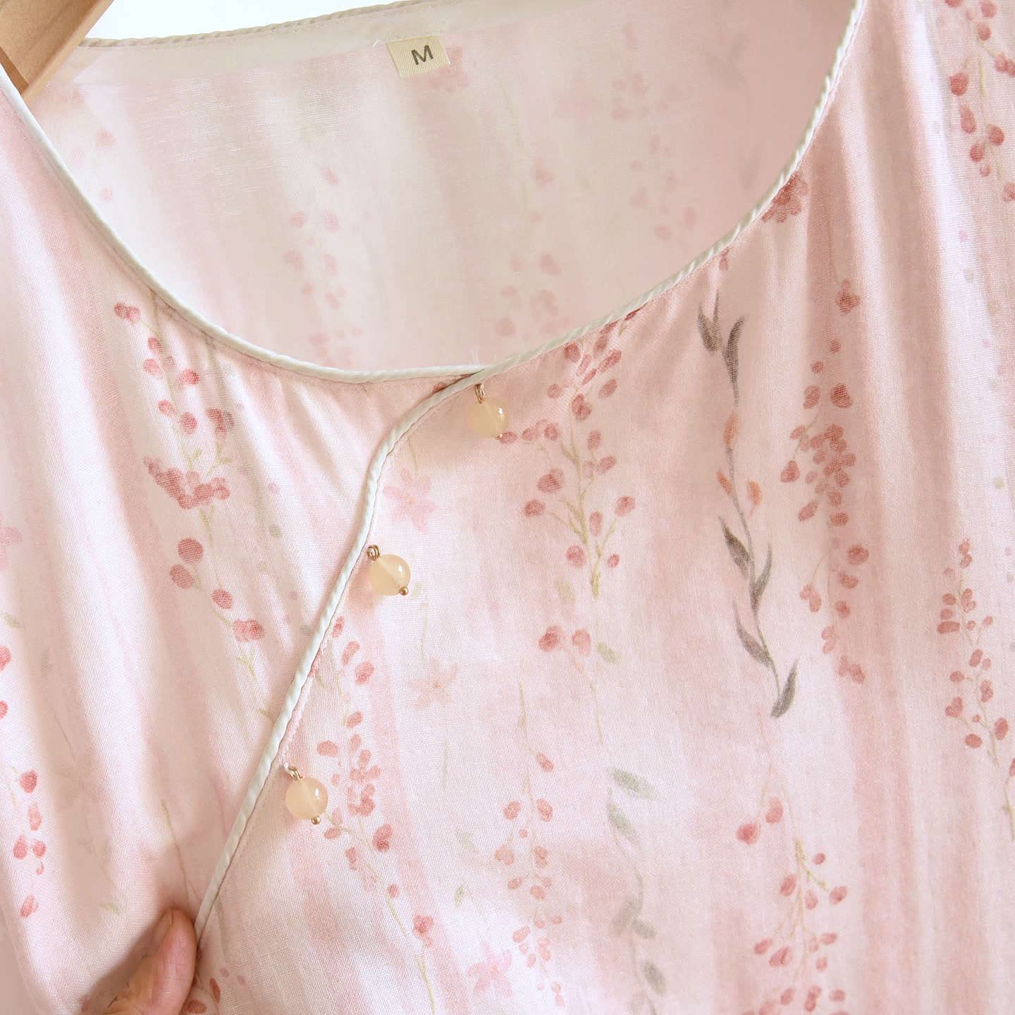 Ownkoti Oriental-inspired Striped Floral Cotton Loungewear - image 3