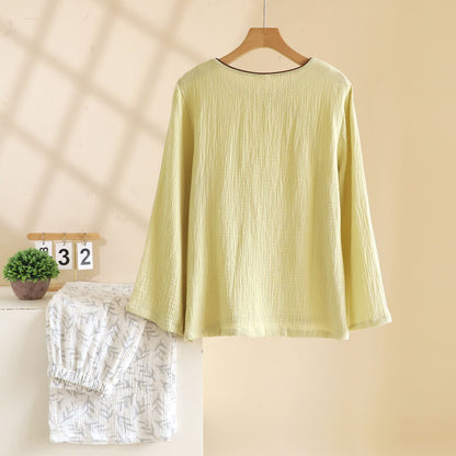 Ownkoti Oriental-inspired Leaf Cotton Loungewear - image 5