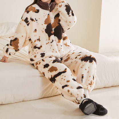 Ownkoti Artistic Print Fleece Loungewear Set - image 6
