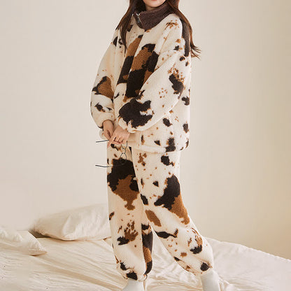 Ownkoti Artistic Print Fleece Loungewear Set - image 3