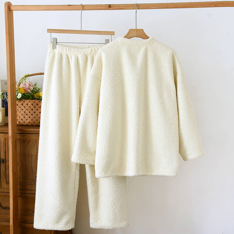 Ownkoti Strawberry Print Sherpa Loungewear Set - image 3