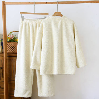 Ownkoti Strawberry Print Sherpa Loungewear Set - image 3