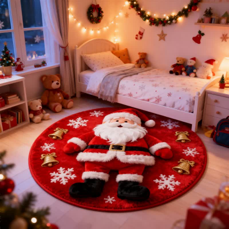 Ownkoti Christmas Santa 3D Effect Rug - image 4