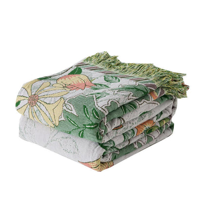 Ownkoti Refresh Floral Cotton Gauze Tassel Quilt - image 5