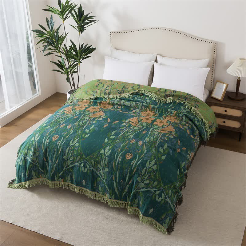 Ownkoti Lily Cotton Gauze Tassel Quilt - image 1