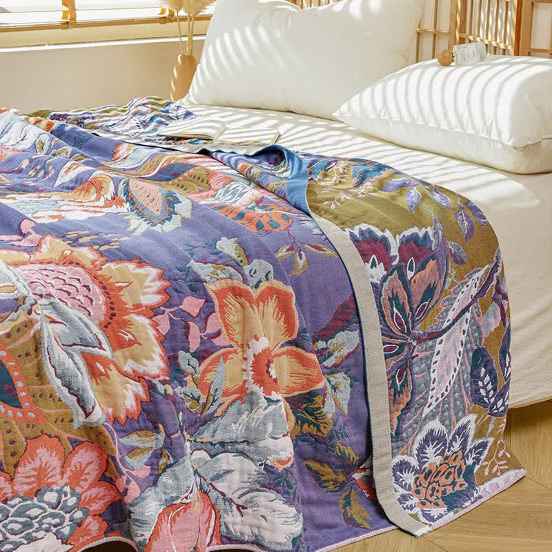 Ownkoti Dreamy Floral Pure Cotton Gauze Blanket - image 4