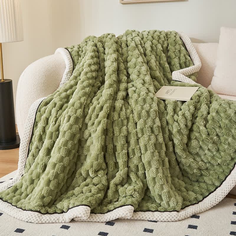 Ownkoti Thick Coral Fleece Reversible Throw Blanket - image 18