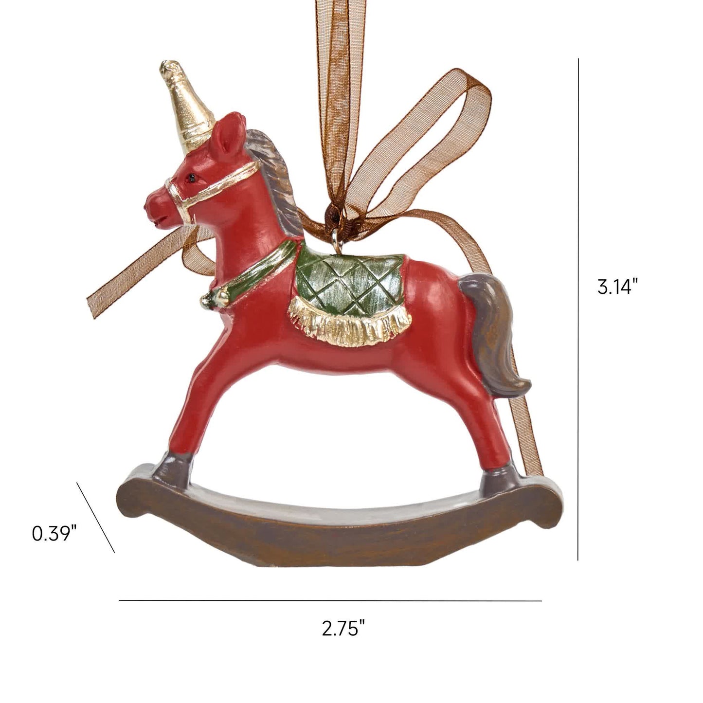 Ownkoti Christmas Inspired Ornament Christmas Tree Decor - Red Unicorn - image 17