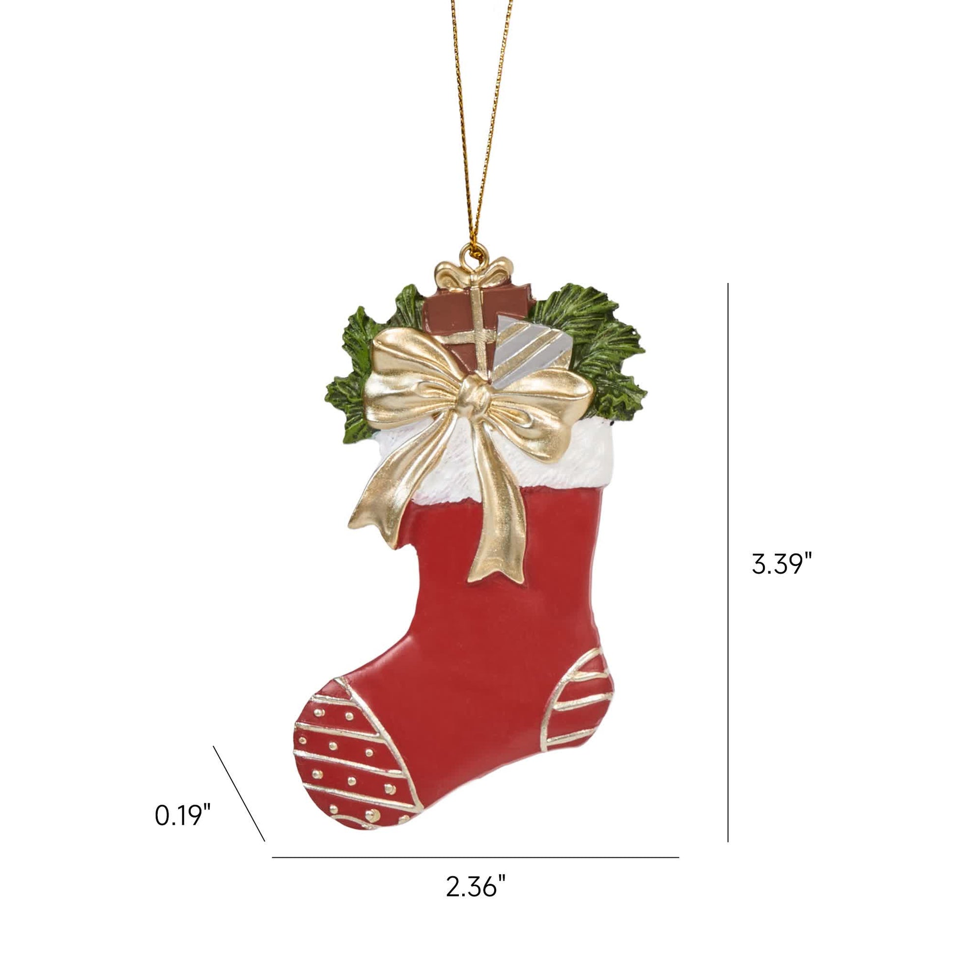 Ownkoti Christmas Inspired Ornament Christmas Tree Decor - Bow Christmas Socks - image 11