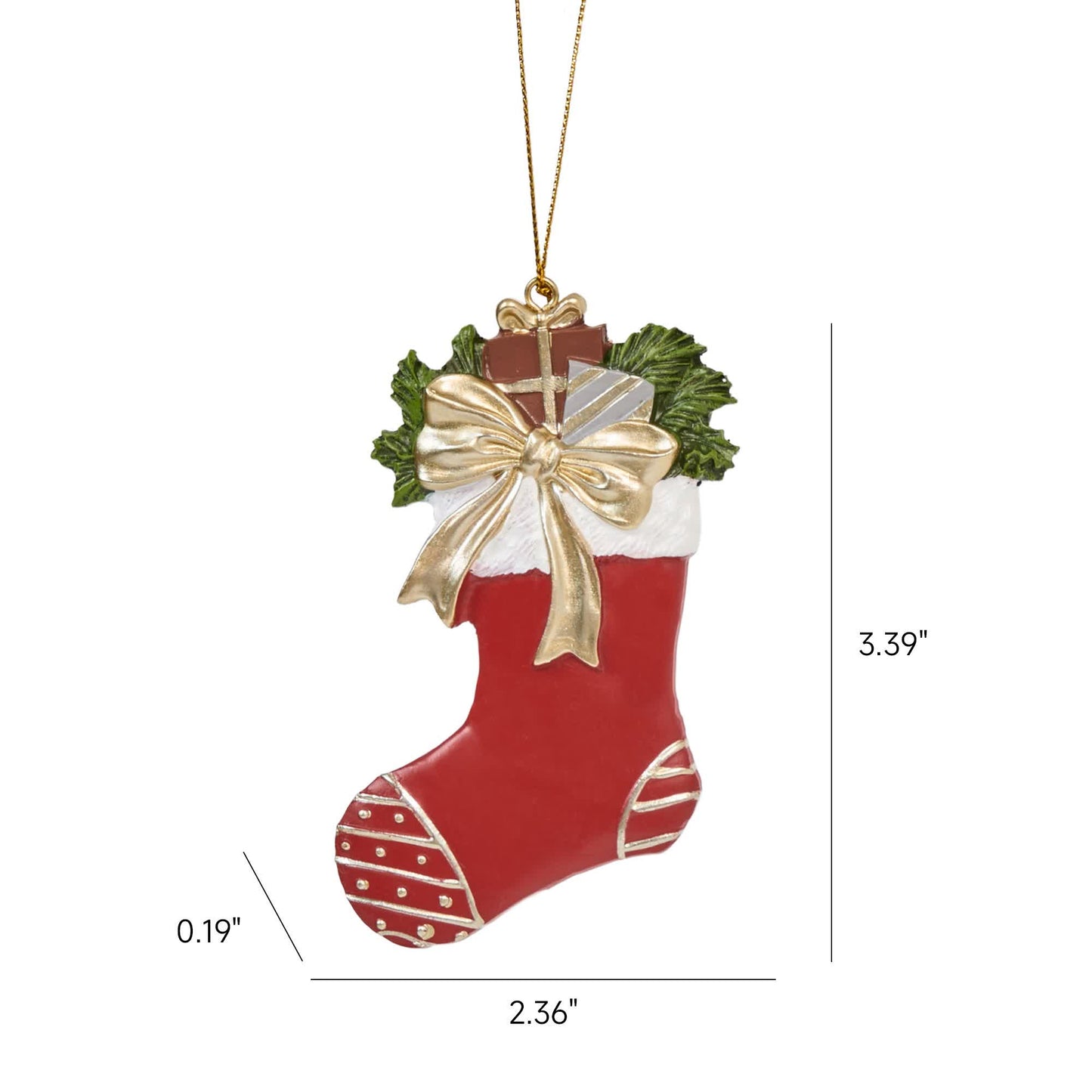 Ownkoti Christmas Inspired Ornament Christmas Tree Decor - Bow Christmas Socks - image 11