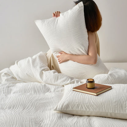 Ownkoti Simple Tree Rings Cotton Bedding Set(3PCS) - image 5