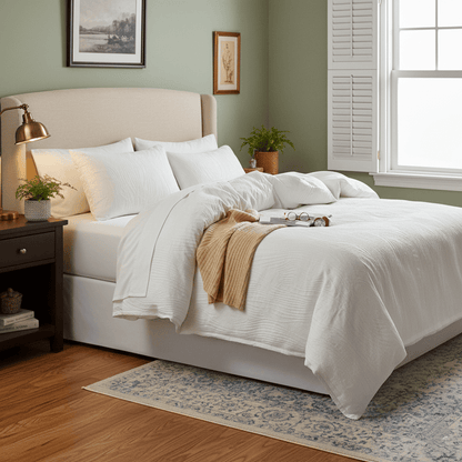 Ownkoti Simple Tree Rings Cotton Bedding Set(3PCS) - image 2