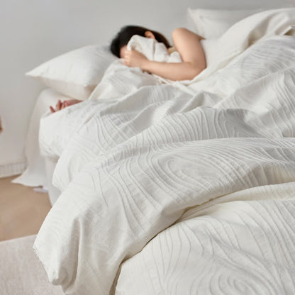 Ownkoti Minimalist Tree Rings Cotton Bedding Set(3PCS) - image 3