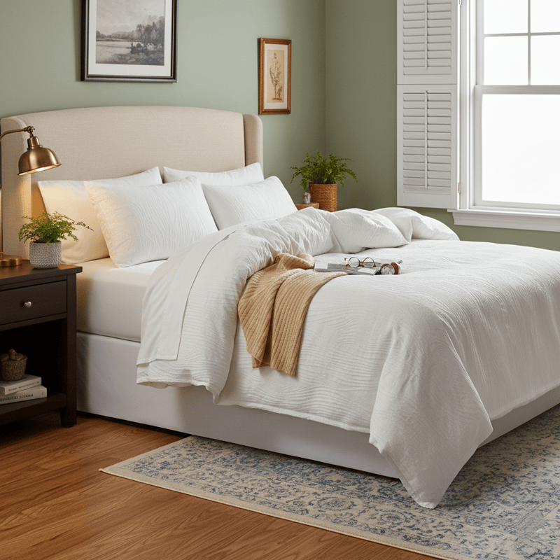 Ownkoti Minimalist Tree Rings Cotton Bedding Set(3PCS) - image 1