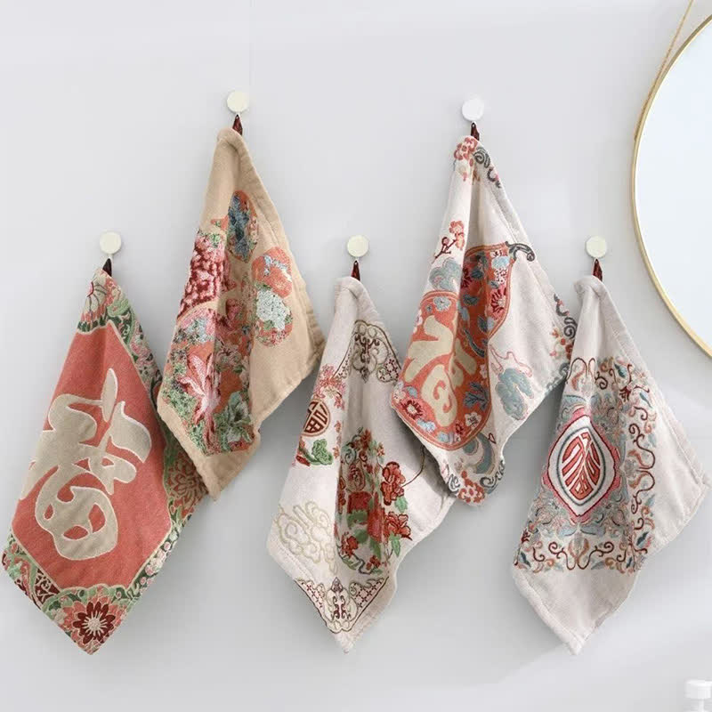 Ownkoti Retro Auspicious Cotton Kitchen Absorbent Towel - image 1