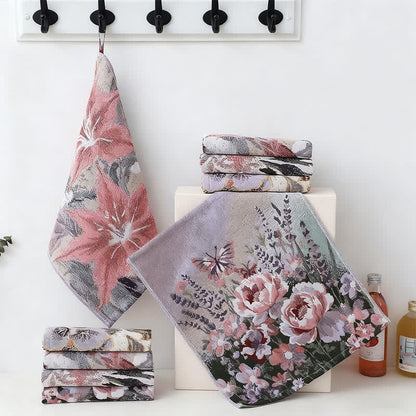 Ownkoti Luxurious Floral Cotton Kitchen Absorbent Towel - image 1